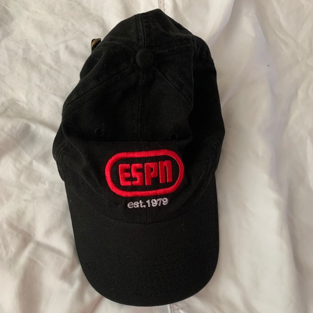 ESPN Adjustable hat black and red